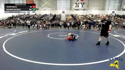 44 lbs Cons. Round 1 - Jaxon Mills, Fulton Wrestling vs Walker Nichols, Gouverneur Wrestling Club