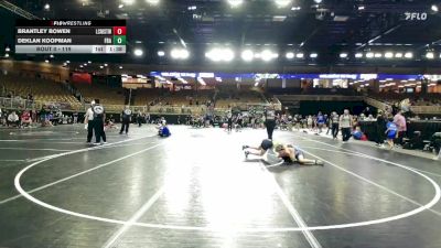 119 lbs 3rd Place Match - Brantley Bowen, Long Cane Middle School/ Troup Wrestling vs Deklan Koopman, FBA