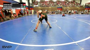 165 lbs Quarterfinal - Gavin Dillard, Tahlequah Boys High School vs Thang Khual, Glenpool
