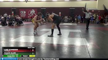 182 lbs Cons. Round 2 - Mason Allen, Clarion-Goldfield-Dows vs Luke Schneider, Alburnett