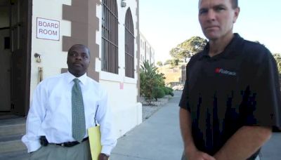 Kevin Selby get processed at San Quentin State Prison gate