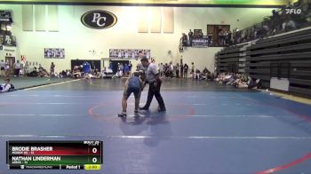 190 lbs Placement - Nathan Linderman, Leeds vs Brodie Brasher, Moody Hs