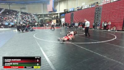 2A 113 lbs Quarterfinal - Alexis Hurtado, Prosser vs Zander Boyd, Ephrata