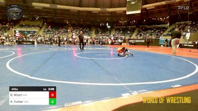 40 lbs Consi Of 8 #2 - Brady Wood, Oklahoma Wrestling Academy vs Attikus Tucker, GGB Ohio