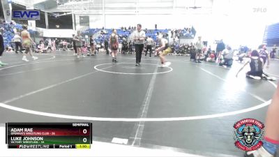 130 lbs Semis (4 Team) - Adam Rae, OpenMats Wrestling Club vs Luke Johnson, Victory Wrestling