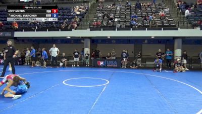 75 lbs Cons. Quarters - Joey Myers, Pennsylvania vs Michael Zuercher, Ohio Crazy Goats Wrestling