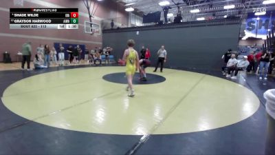 113 lbs Cons. Semi - Shade Wilde, Idaho vs Grayson Harwood, All In Wrestling Academy