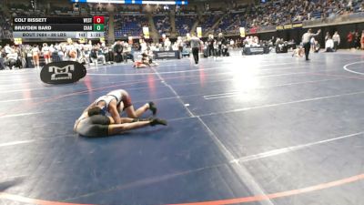 89 lbs Consy 2 - Colt Bissett, West Greene vs Brayden Bard, Chartiers-Houston