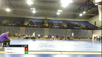 141 lbs Semifinal - Cael Happel, Northern Iowa vs Parker Janssen, South Dakota State