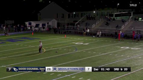 Replay: Good Counsel (MD) vs Middletown (DE) | Sep 12 @ 7 PM