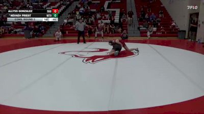 132 lbs Cons. Round 3 - Nevaeh Priest, Wetumpka vs Allyss Gonzalez, Thompson HS