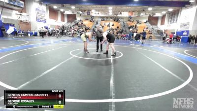 285 lbs Cons. Round 3 - Genesis Campos-Barrett, Los Alamitos vs George Rosales, Adelanto