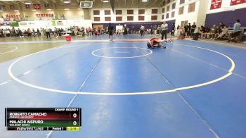 125 lbs Champ. Round 1 - Malachi Aispuro, Waldorf (Iowa) vs Roberto Camacho, Friends University