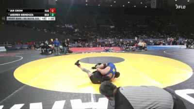 6A Boys 120 lbs Quarterfinal - Andres Mendoza, Newberg Boys vs Ian Crow, Tualatin Boys