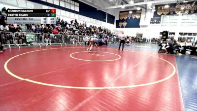 157 lbs Cons. Round 3 - Brandon Silliman, Mayfair vs Carter Adams, South Torrance
