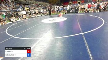 94 lbs Rnd Of 64 - Cason Craft, Oklahoma vs Caden Brayfield, Missouri