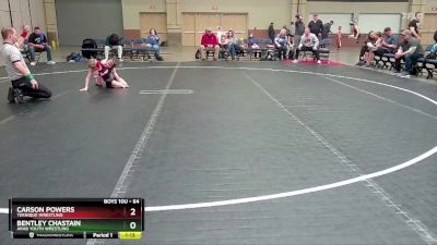 64 lbs Cons. Semi - Bentley Chastain, Arab Youth Wrestling vs Carson Powers, Teknique Wrestling