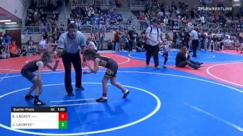 65 lbs Quarterfinal - KYLEIGH LACKEY, Jay Wrestling Club vs Jaylyn Lazzerini, Team Tulsa