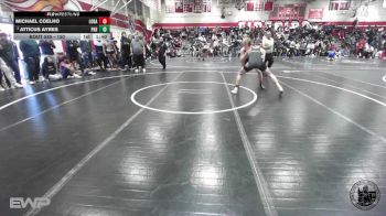 150 lbs Quarterfinal - Atticus Ayres, Palo Alto Hs vs Michael Coelho, Los Banos