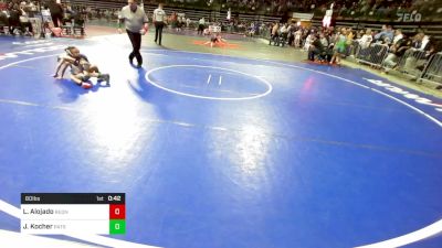 60 lbs Round Of 32 - Louis Alojado, RedNose Wrestling School vs John Kocher, Patriot Club