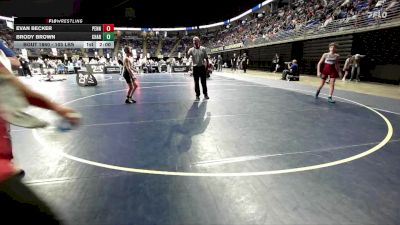 105 lbs Quarterfinal - Evan Becker, Penn Cambria vs Brody Brown, Chartiers Valley