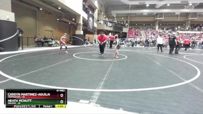 55 lbs Cons. Round 1 - Heath McNutt, Abilene vs Carsyn Martinez-Aguilar, Terminator