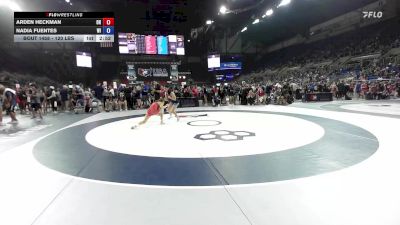 120 lbs Cons. Sub-rd Of 64 - Arden Heckman, OH vs Nadia Fuentes, WI
