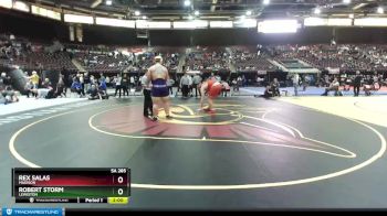 5A 285 lbs Quarterfinal - Robert Storm, Lewiston vs Rex Salas, Madison