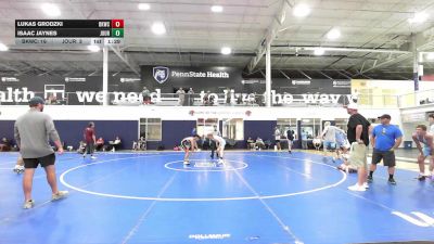 128 lbs Rr Rnd 2 - Lukas Grodzki, Blue Knights Alpha vs Isaac Jaynes, Journeymen Wrestling Red - HSC