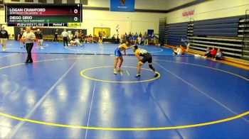133 lbs Round 2 (6 Team) - Logan Crawford, Northeast Oklahoma vs Diego Sirio, Fort Hays Tech Northwest