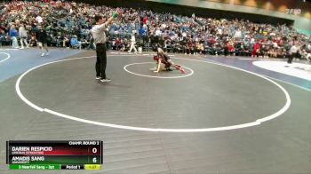 113 lbs Champ. Round 2 - Darien Respicio, Lincoln (Stockton) vs Amadis Sang, University