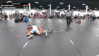 130 lbs Round 2 (6 Team) - Jacob Philips, Mat Warriors vs Chase Janawsky, Goon Squad