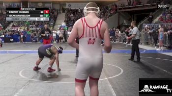 140 lbs Champ. Round 1 - Cooper Huhman, Maize vs Isaac Samuelson, Oakley Wrestling Club