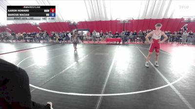 165 lbs Cons. Round 6 - Aaron Howard, Menomonie High School Wrestling vs Marcus Macias, Wisconsin