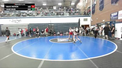 102 lbs Cons. Round 5 - Maxx Watson, Sandpoint Legacy Wrestling Club vs Gage Giles, Kimberly Bulldog Wrestling Club