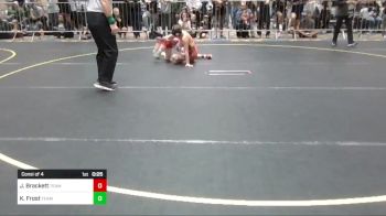 86 lbs Consi Of 4 - Jace Brackett, Team Grand Valley Elite vs Kellen Frost, Team Aggression