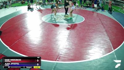 116 lbs Semifinal - Sage Wierzbicki, Montana vs Aleia Apostol, Hawaii