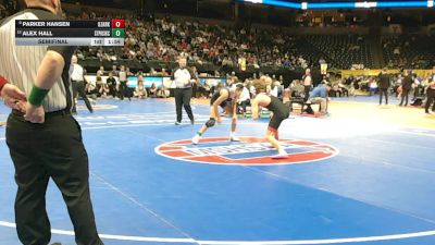 106 Class 4 lbs Semifinal - Parker Hansen, Ozark vs Alex Hall, St. Pius X (Kansas City)