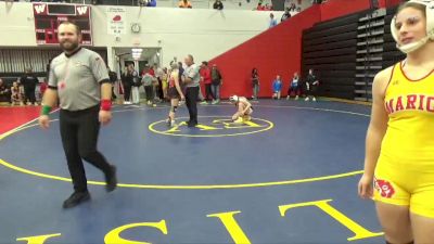 125 lbs 5th Place Match - Nora Naig, Clear Creek-Amana vs Ava Allen, Centerville