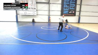 52 lbs Rr Rnd 1 - Callahan Tucker, Donahue Wrestling Academy vs Alexander Schwarting, Mat Warriors PWC