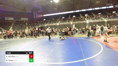 46 lbs Final - Brooks Sombke, Dakota Boyz WC vs Greyson Potter, Green River Grapplers