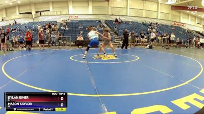 120 lbs Cons. Round 5 - Dylan Eimer, IL vs Mason Saylor, MI