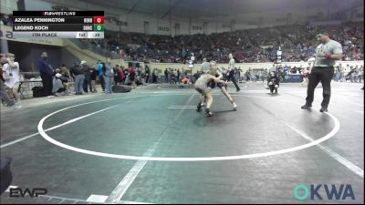 67 lbs 7th Place - Azalea Pennington, Henryetta Knights Wrestling Club vs Legend Koch, Duncan Demon Wrestling