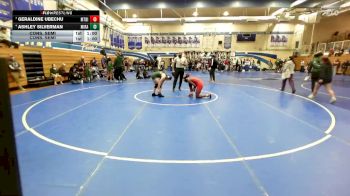 130 lbs Cons. Semi - Ashley Silverman, Miramonte vs Geraldine Ubechu, Mt Diablo