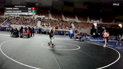 D1-132 lbs Quarterfinal - Aaron Callirgos, Desert Ridge High School vs Ezekiel Gasca, Tucson High Magnet School