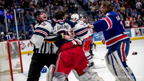 Rochester Americans And Hartford Wolf Pack Involved In Major AHL Line Brawl