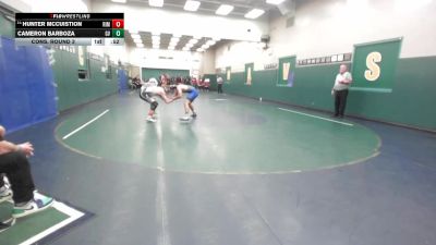 144 lbs Cons. Round 3 - Hunter McCuistion, Rim Of The World vs Cameron Barboza, Green Valley