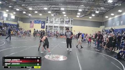 90 lbs Round 1 - Nimat Jorayev, C2X vs Asher Jarrett, Eastside Youth Wrestling