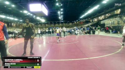 120 lbs Champ. Round 2 - Quinton Carroll, Vancleave High School vs Ryan Boos, Mariner