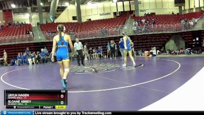 125 lbs Round 1 (8 Team) - Sloane Abbey, Kearney Girls vs Jayln Hagen, Seward Girls